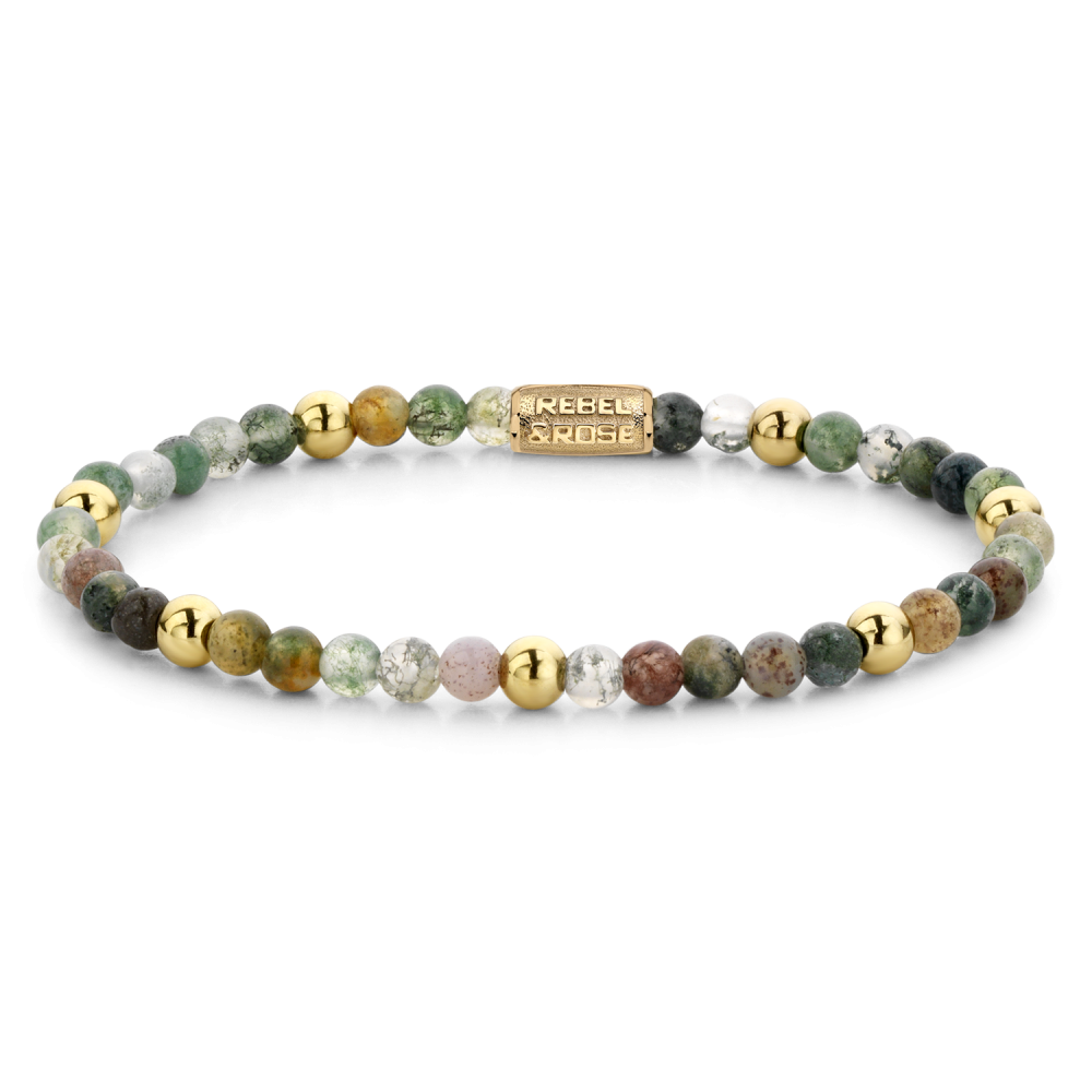 Rebel and Rose Indian Summer Yellow Gold Plated 4mm Bracelet