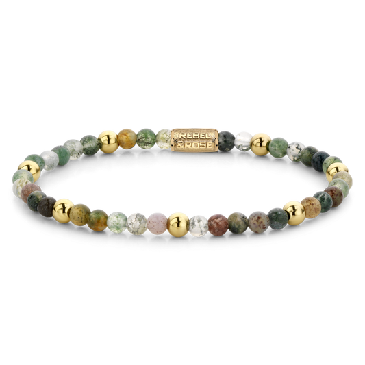 Rebel and Rose Indian Summer Yellow Gold Plated 4mm Bracelet