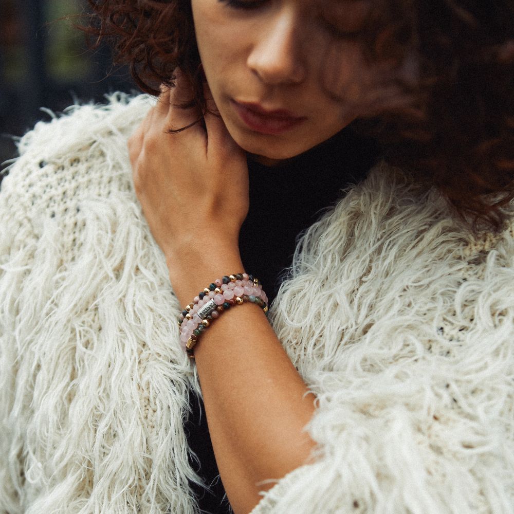 Rebel and Rose Indian Summer Yellow Gold Plated 4mm Bracelet