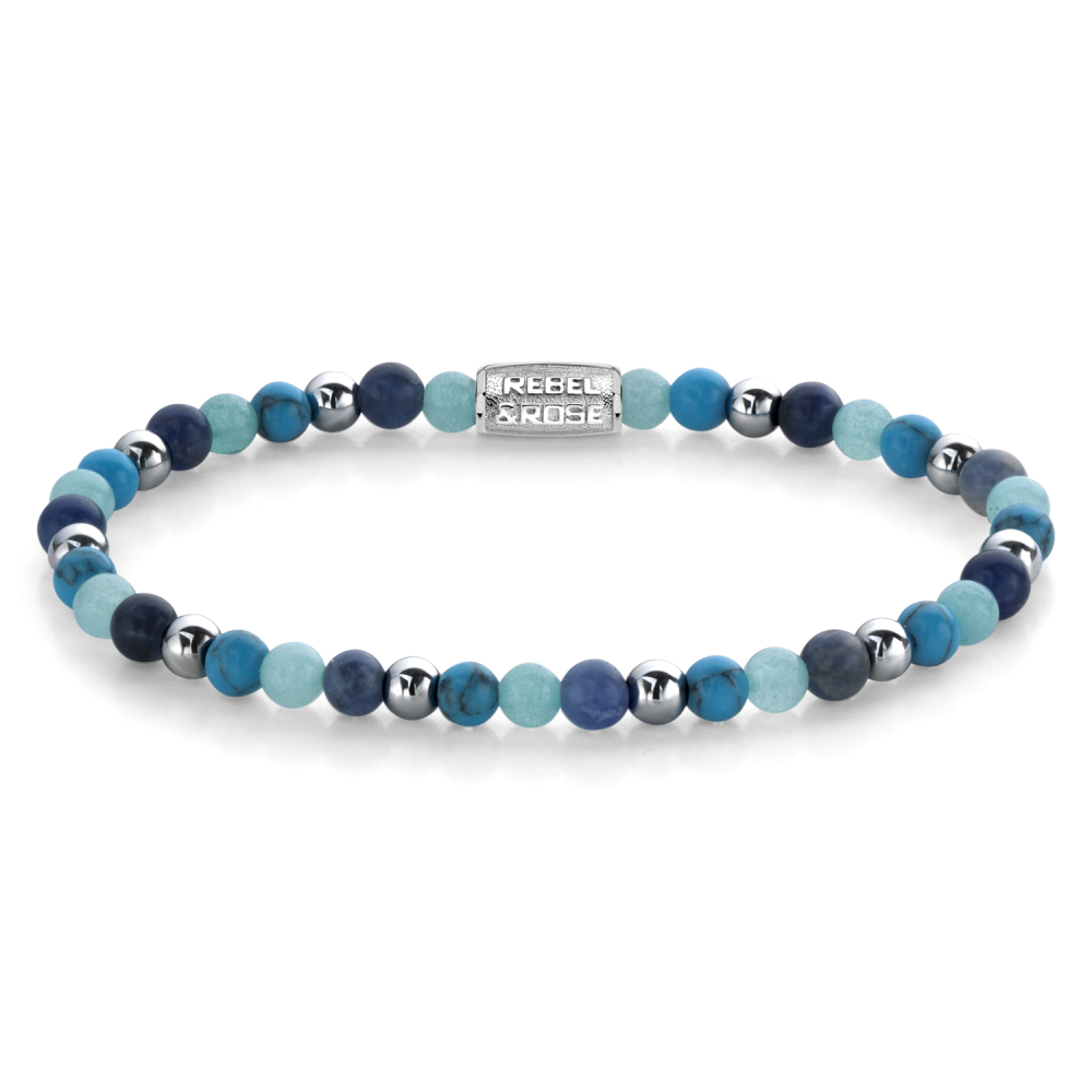 Rebel and Rose Blue Summer Vibes II 4mm Bracelet