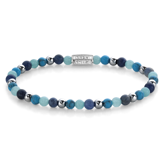 Rebel and Rose Blue Summer Vibes II 4mm Bracelet