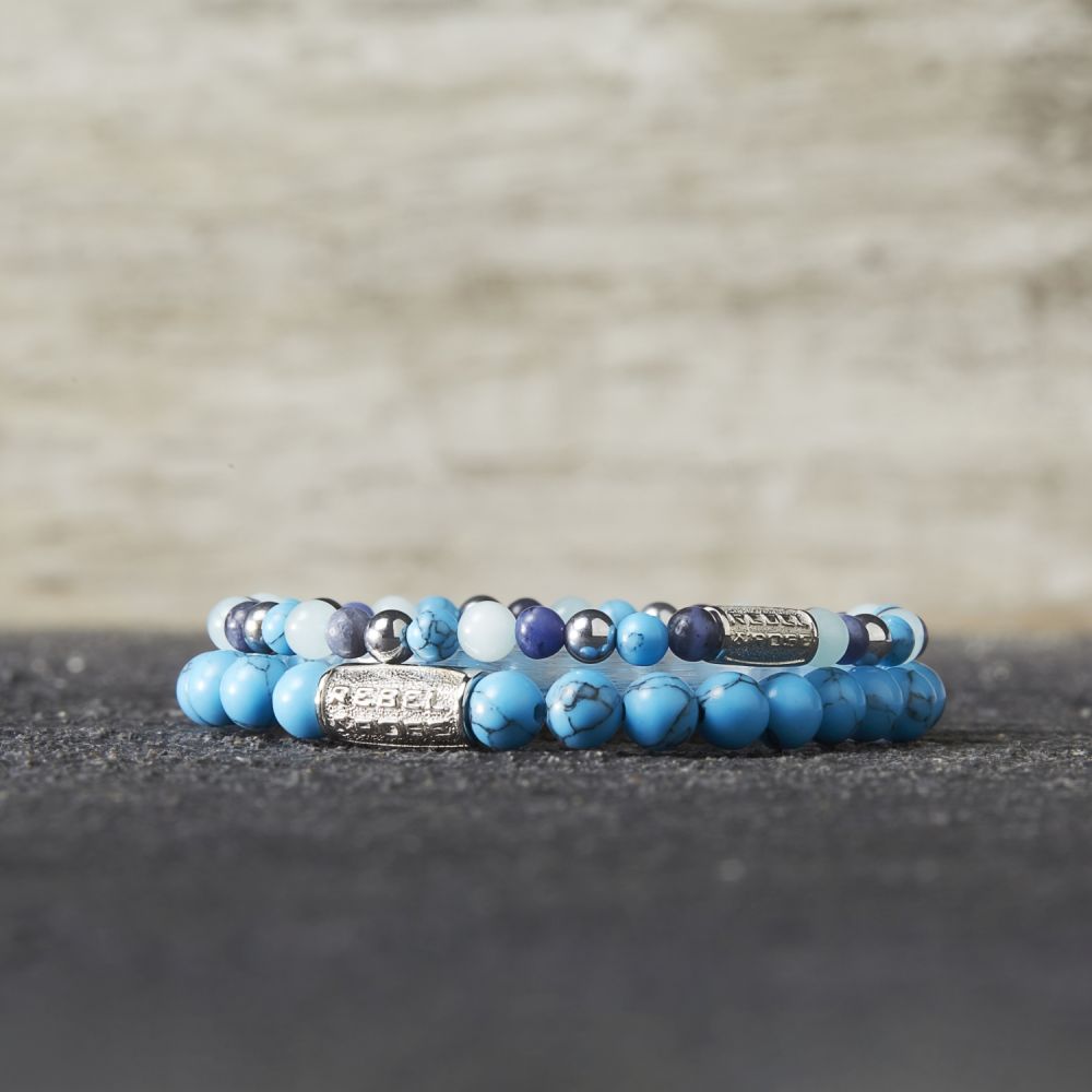 Rebel and Rose Blue Summer Vibes II 4mm Bracelet