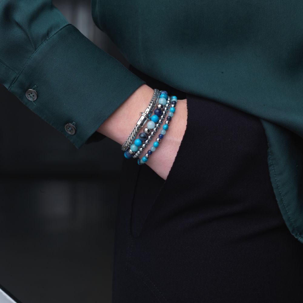 Rebel and Rose Blue Summer Vibes II 4mm Bracelet