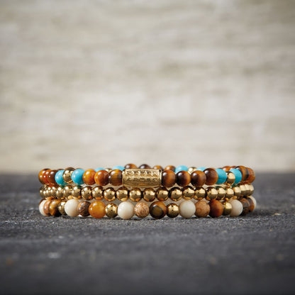 Rebel and Rose Autumn Love Yellow Gold Plated 4mm Bracelet