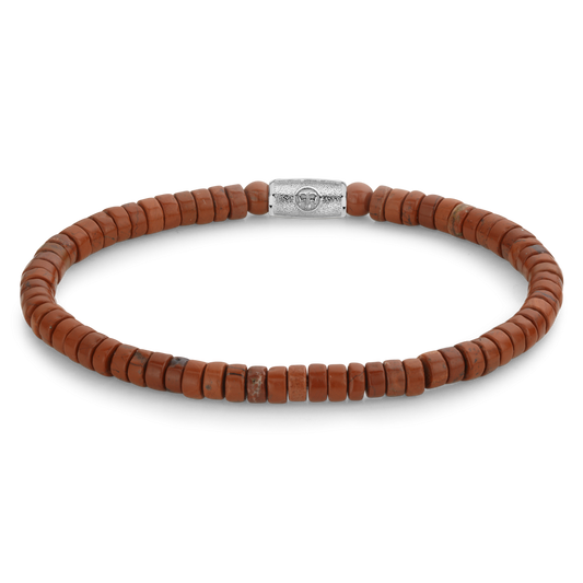 Rebel and Rose Slices - Red Jazz 4mm Bracelet