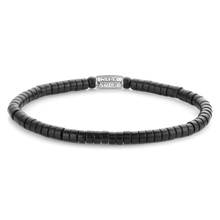 Load image into Gallery viewer, Rebel and Rose Slices - The Black Stone 4mm Bracelet