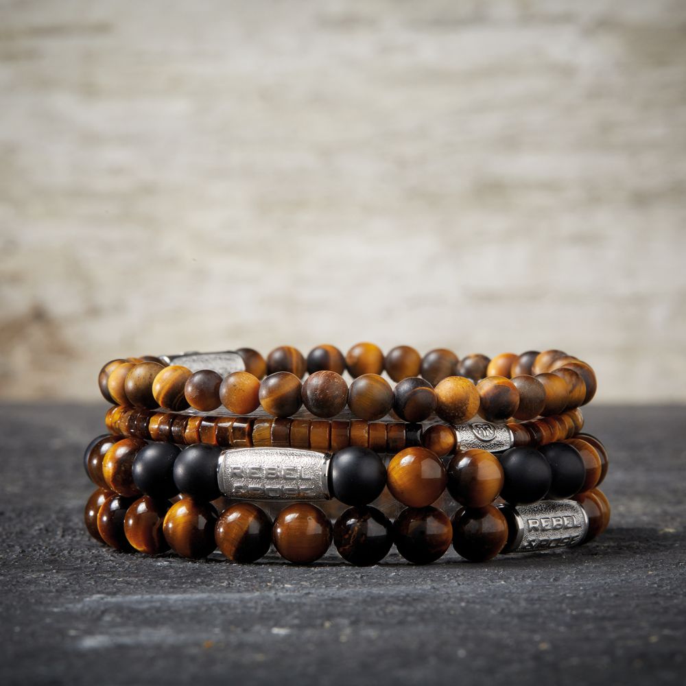 Rebel and Rose Slices - Tiger Lily 4mm Bracelet