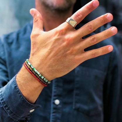 Rebel and Rose Slices - Tiger Lily 4mm Bracelet