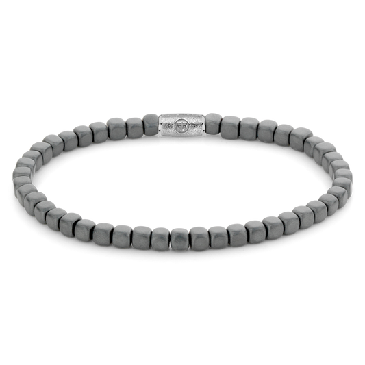 Rebel and Rose Roll The Dices - Mad Dark Grey 4mm  Bracelet