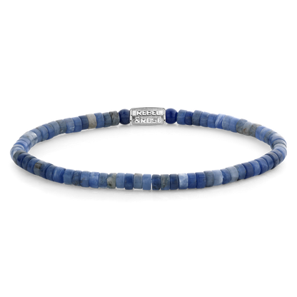Rebel and Rose Slices - Midnight Blue 4mm Bracelet