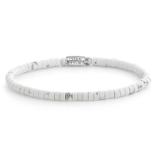 Load image into Gallery viewer, Rebel and Rose Slices - Virgin White 4mm Bracelet