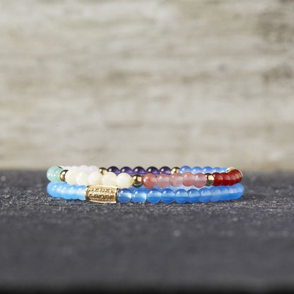 Rebel and Rose I’ve Got The Power 4mm - 18ct Yellow Gold Plated Bracelet