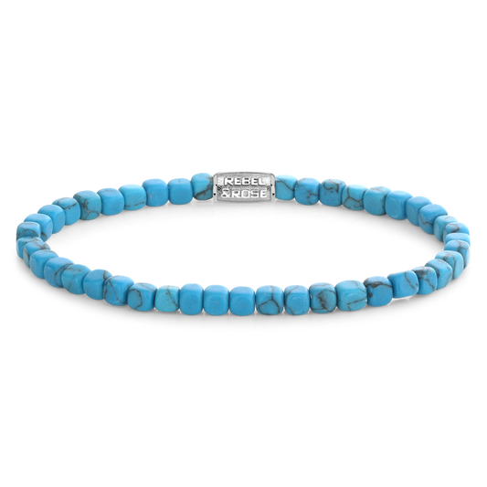 Rebel and Rose Roll The Dices - Turquoise 4mm Bracelet
