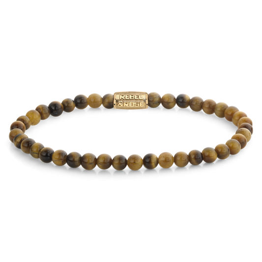Rebel and Rose Tiger Lily Gold 4mm Bracelet