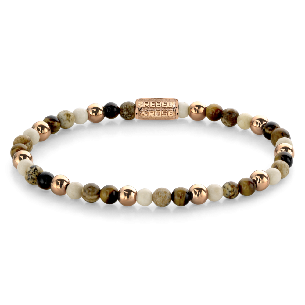 Rebel and Rose Autumn Love 4mm - 18ct Rose Gold Plated Bracelet