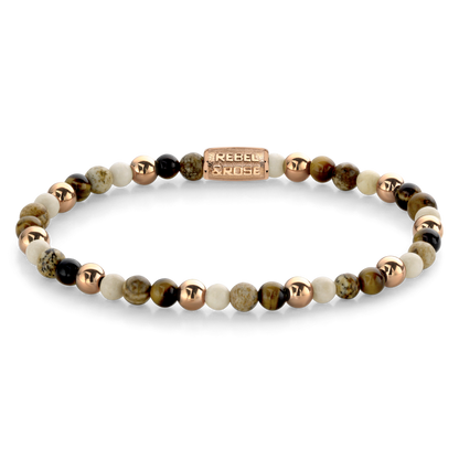 Rebel and Rose Autumn Love 4mm - 18ct Rose Gold Plated Bracelet