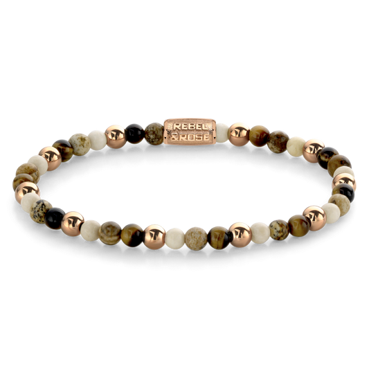 Rebel and Rose Autumn Love 4mm - 18ct Rose Gold Plated Bracelet