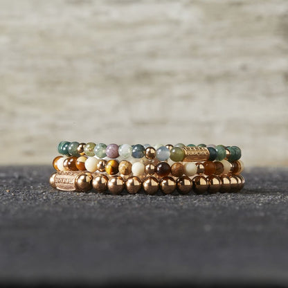 Rebel and Rose Autumn Love 4mm - 18ct Rose Gold Plated Bracelet