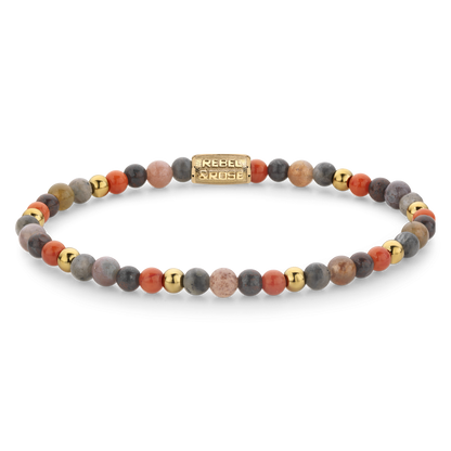 Rebel and Rose Warm Winter Wishes 4mm - 18ct Yellow Gold Plated Bracelet