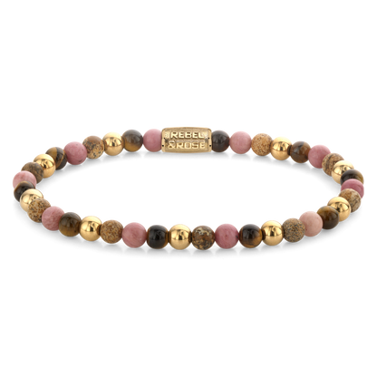 Rebel and Rose Winter Glow Yellow Gold Plated 4mm Bracelet