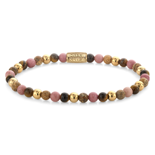 Rebel and Rose Winter Glow Yellow Gold Plated 4mm Bracelet