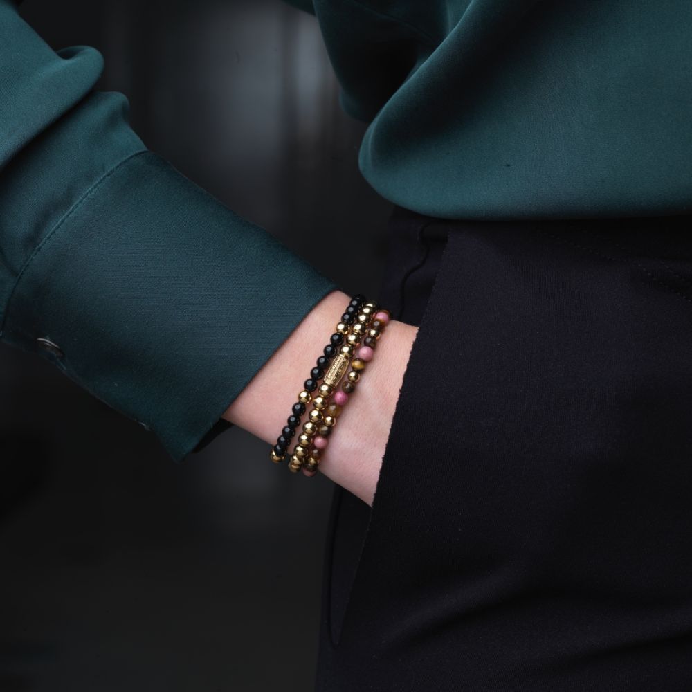 Rebel and Rose Winter Glow Yellow Gold Plated 4mm Bracelet