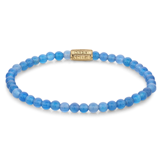 Rebel and Rose Brightening Blue Gold 4mm Bracelet