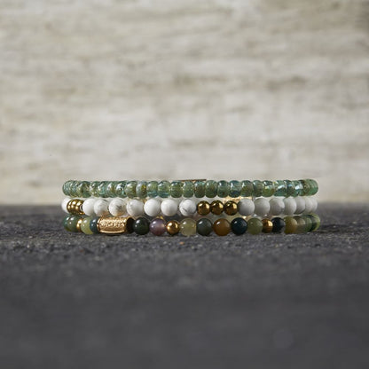 Rebel and Rose Gold & Virgin White 4mm Bracelet