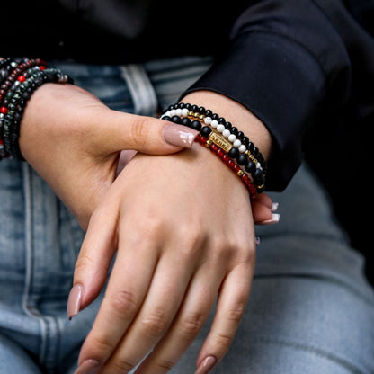 Rebel and Rose Gold & Virgin White 4mm Bracelet