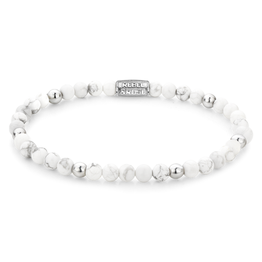 Rebel and Rose Virgin White Silver 4mm Bracelet
