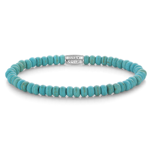 Rebel and Rose Turquoise Round Slices 4mm Bracelet