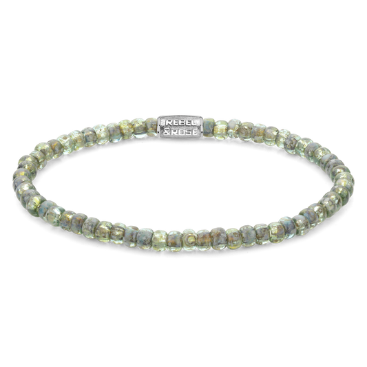 Rebel and Rose Glass Rocks Secret Garden 4mm Bracelet