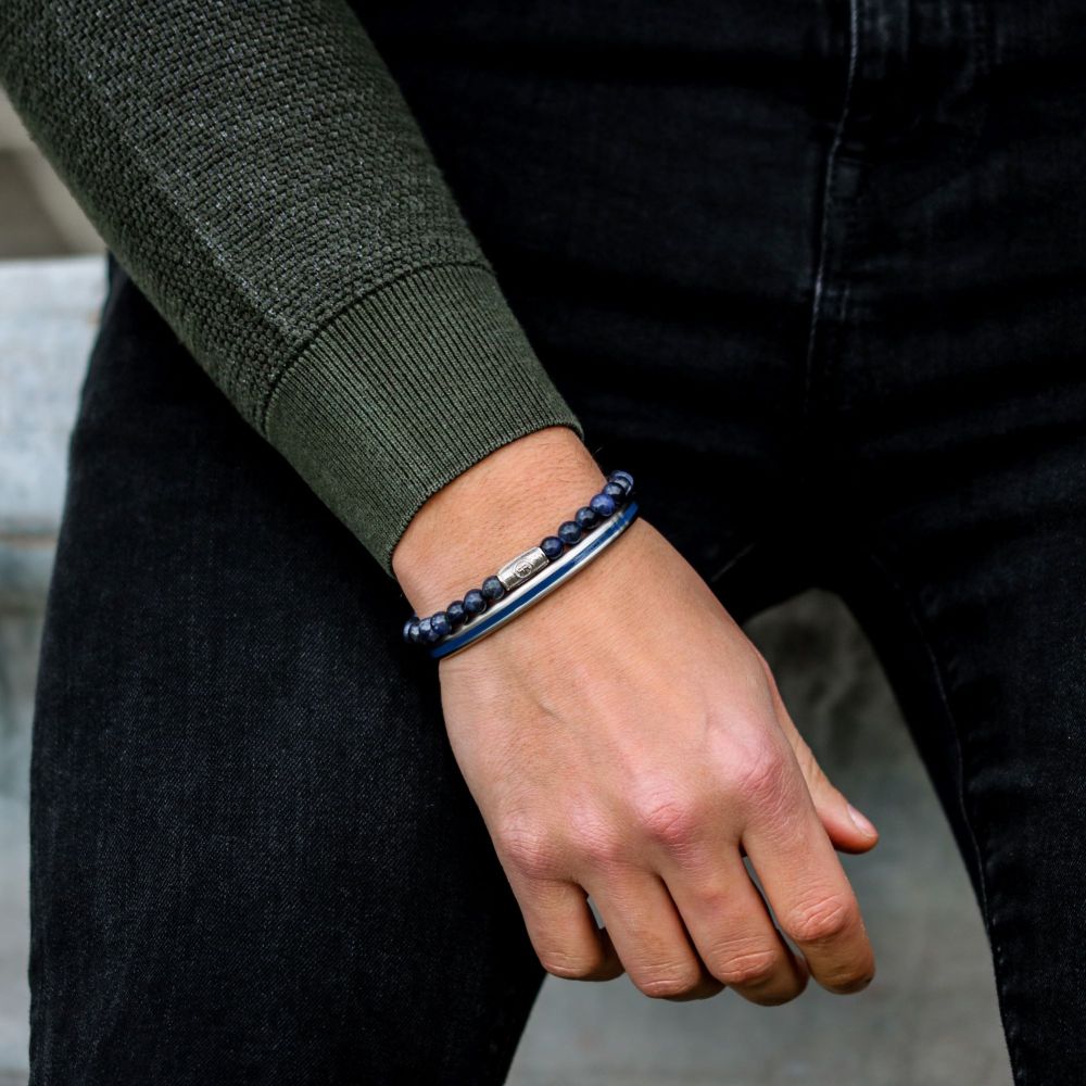 Rebel and Rose Midnight Blue 6mm Bracelet