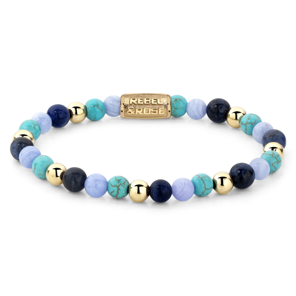 Rebel and Rose Winter Blues 6mm Bracelet