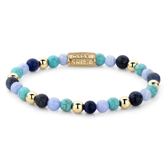 Rebel and Rose Winter Blues 6mm Bracelet