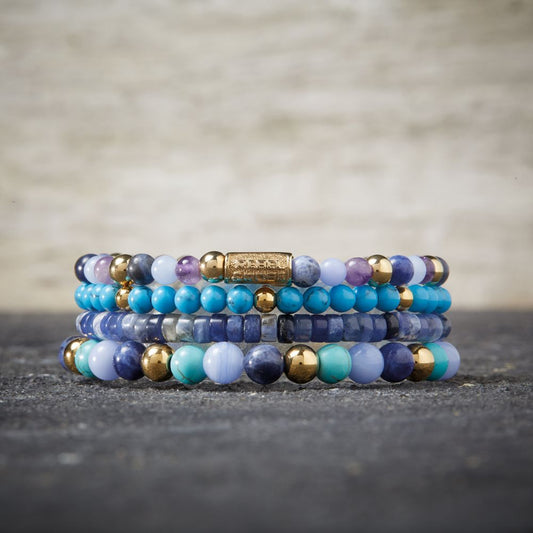 Rebel and Rose Winter Blues 6mm Bracelet