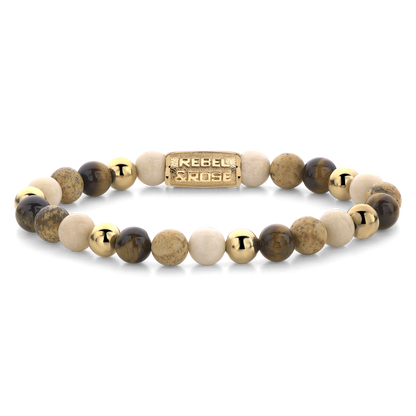 Rebel and Rose Autumn Love 6mm Gold Colored Bracelet