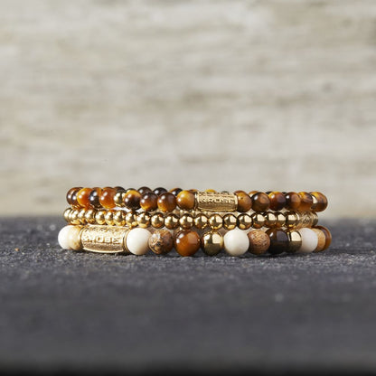 Rebel and Rose Autumn Love 6mm Gold Colored Bracelet