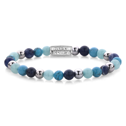 Rebel and Rose Blue Summer Vibes 6mm Bracelet