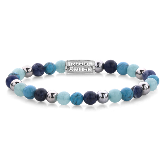 Rebel and Rose Blue Summer Vibes 6mm Bracelet
