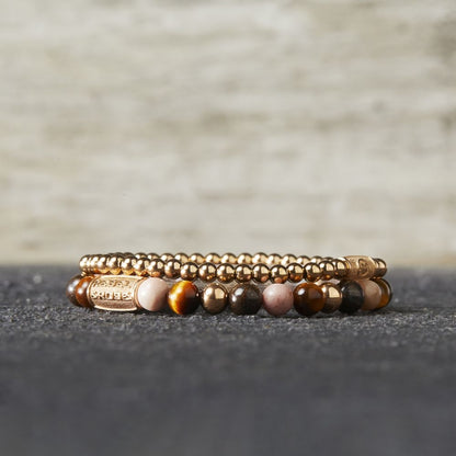 Rebel and Rose Winter Glow II Rosegold Plated 6mm Bracelet