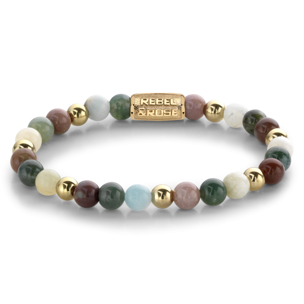 Rebel and Rose Spring Shine 6mm Yellow Gold Plated Bracelet