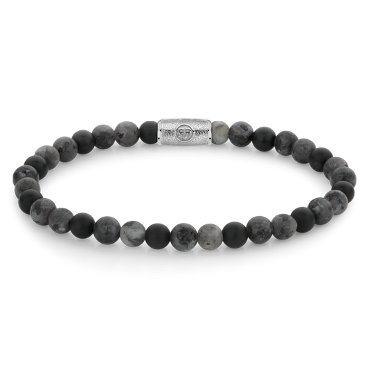 Rebel and Rose Grey Rocks 6mm Bracelet