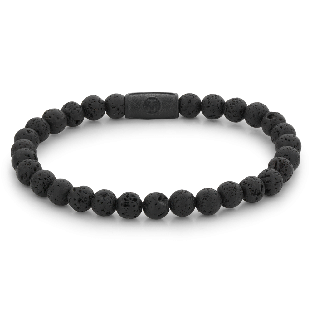 Rebel and Rose Black Moon - All-Black 6mm Bracelet