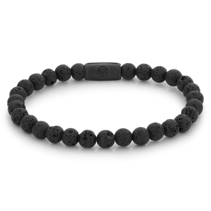 Rebel and Rose Black Moon - All-Black 6mm Bracelet