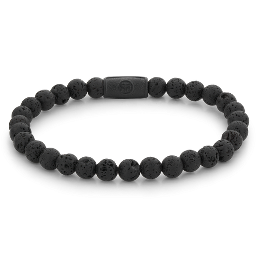 Rebel and Rose Black Moon - All-Black 6mm Bracelet