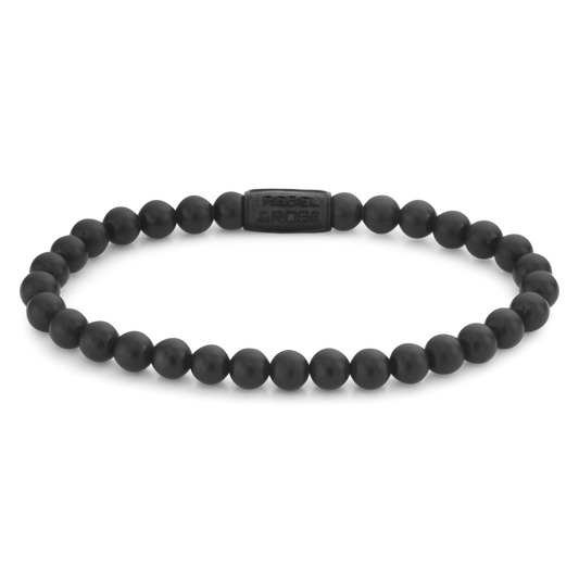 Rebel and Rose Mad Panther - All-Black 6mm Bracelet
