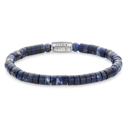 Rebel and Rose Slices - Midnight Blue 6mm Bracelet