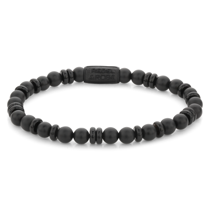 Rebel and Rose Variations Black - 6mm Bracelet