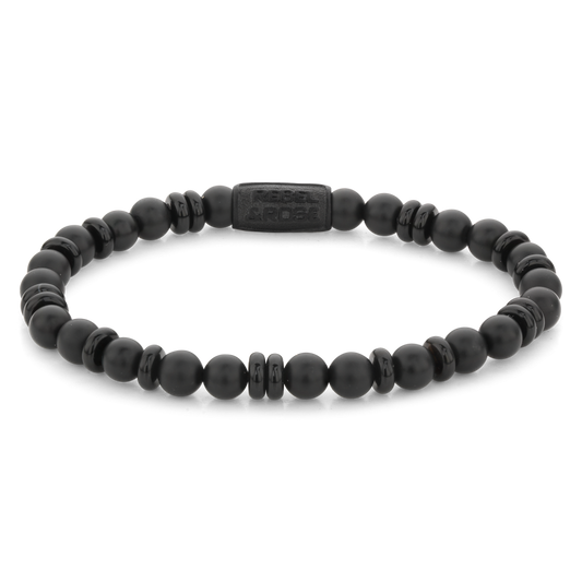 Rebel and Rose Variations Black - 6mm Bracelet